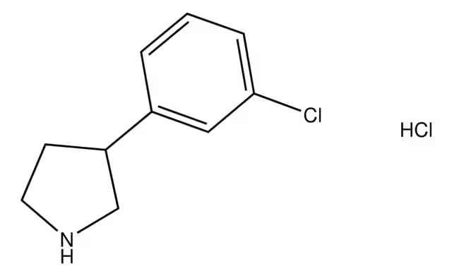 3-(3-Fluorophenyl)pyrrolidine hydrochloride structure, CAS 943843-61-6