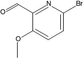 6-Bromo-3-methoxypyridine-2-carboxaldehyde structure, CAS 945954-95-0