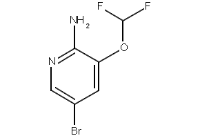 5-Bromo-3-(difluoromethoxy)pyridin-2-amine structure, CAS 947249-13-0