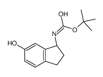 N-[(1R)-2,3-Dihydro-6-hydroxy-1H-inden-1-yl]carbamic acid tert-butyl ester structure, CAS 947674-87-5
