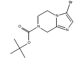 tert-Butyl 3-bromo-5,6-dihydroimidazo[1,2-a]pyrazine-7(8H)-carboxylate structure, CAS 949922-61-6