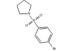 1-[[(4-Bromophenyl)methyl]sulfonyl]pyrrolidine structure, CAS 950255-92-2