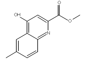 Methyl 4-hydroxy-6-methylquinoline-2-carboxylate structure, CAS 950265-42-6