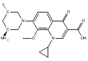 7-[(3S,5S)-3-Amino-5-methyl-1-piperidinyl]-1-cyclopropyl-1,4-dihydro-8-methoxy-4-oxo-3-quinolinecarboxylic acid with 2-hydroxybutanedioic acid structure, CAS 951163-60-3
