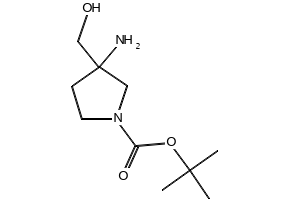 1-Fmoc-3-amino-3-(hydroxymethyl)pyrrolidine structure, CAS 951625-98-2