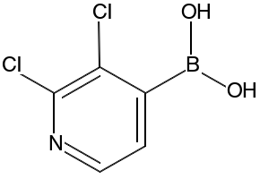 2,3-Dichloropyridine-4-boronic acid structure, CAS 951677-39-7