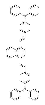 4,4'-[1,4-Naphthalenediyldi-(1E)-2,1-ethenediyl]bis[N,N-diphenylbenzenamine] structure, CAS 952065-58-6