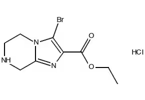 3-Bromo-5,6,7,8-tetrahydroimidazo[1,2-a]pyrazine hydrochloride structure, CAS 954239-19-1