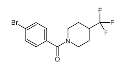 (4-Bromophenyl)(4-trifluoromethylpiperidin-1-yl)methanone structure, CAS 956320-62-0