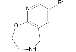 8-Chloro-2,3,4,5-tetrahydropyrido[3,2-f][1,4]oxazepine structure, CAS 956461-79-3