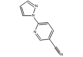 6-(1H-Pyrazol-1-yl)nicotinonitrile structure, CAS 956568-52-8
