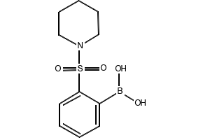 2-(Piperidin-1-ylsulfonyl)phenylboronic acid structure, CAS 957034-87-6