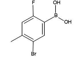 5-Bromo-2-fluoro-4-methylphenylboronic acid structure, CAS 957061-14-2