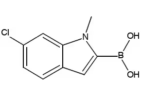 6-Chloro-1-methylindole-2-boronic acid structure, CAS 957066-11-4