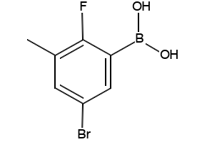 5-Bromo-2-fluoro-3-methylphenylboronic acid structure, CAS 957120-61-5