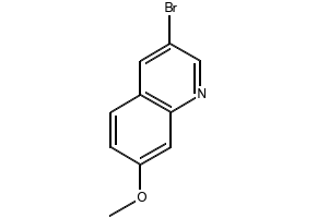 3-Bromo-7-methoxyquinoline structure, CAS 959121-99-4