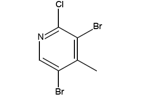 3,5-Dibromo-2-chloro-4-methylpyridine structure, CAS 1000017-92-4