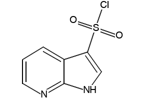 1H-Pyrrolo[2,3-b]pyridine-3-sulfonyl chloride structure, CAS 1001412-59-4