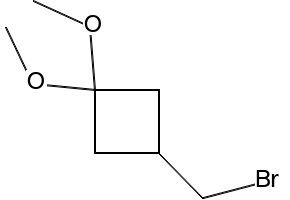 3-(Iodomethyl)-1,1-dimethoxycyclobutane structure, CAS 1003013-83-9