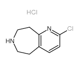 2-Chloro-6,7,8,9-tetrahydro-5H-pyrido[2,3-d]azepine hydrochloride structure, CAS 1003591-00-1
