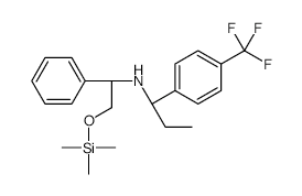 (alphaS)-alpha-Ethyl-N-[(1S)-1-phenyl-2-[(trimethylsilyl)oxy]ethyl]-4-(trifluoromethyl)benzenemethanamine structure, CAS 1003887-65-7