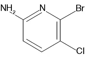 6-Bromo-5-chloro-2-pyridinamine structure, CAS 1004294-58-9