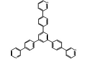 3,3'-[5',5''-Bis[3-(4-pyridinyl)phenyl][1,1':3',1'':3'',1'''-quaterphenyl]-3,3'''-diyl]bispyridine structure, CAS 1009033-96-8