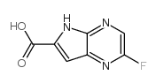 2-Fluoro-5H-pyrrolo[2,3-b]pyrazine-6-carboxylic acid structure, CAS 1016241-84-1