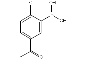 5-Acetyl-2-chlorophenylboronic acid structure, CAS 1022922-17-3