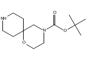 tert-Butyl 1-oxa-4,9-diazaspiro[5.5]undecane-4-carboxylate structure, CAS 1023595-11-0