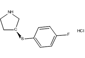 3-(4-Fluorophenyl)pyrrolidine hydrochloride structure, CAS 1029636-03-0