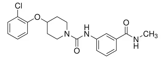 4-(2-Chlorophenoxy)-N-[3-[(methylamino)carbonyl]phenyl]-1-piperidinecarboxamide structure, CAS 1032229-33-6