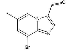 8-Bromo-6-methylimidazo[1,2-a]pyridine-3-carbaldehyde structure, CAS 1033202-08-2