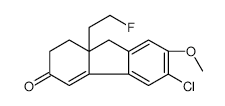 6-Chloro-9a-(2-fluoroethyl)-1,2,9,9a-tetrahydro-7-methoxy-3H-fluoren-3-one structure, CAS 1039456-85-3