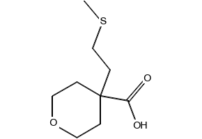 Tetrahydro-4-(2-methoxyphenyl)-2H-pyran-4-carboxylic acid structure, CAS 1039931-72-0