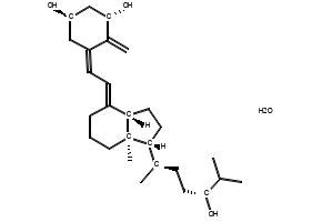 Tacalcitol Monohydrate structure, CAS 93129-94-3