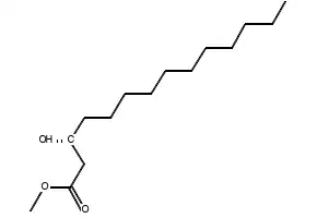 METHYL 3-HYDROXYTETRADECANOATE structure, CAS 55682-83-2