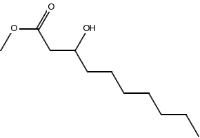 METHYL 3-HYDROXYDECANOATE structure, CAS 62675-82-5