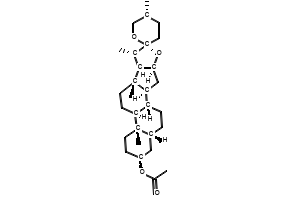 Smilagenin structure, CAS 126-81-1