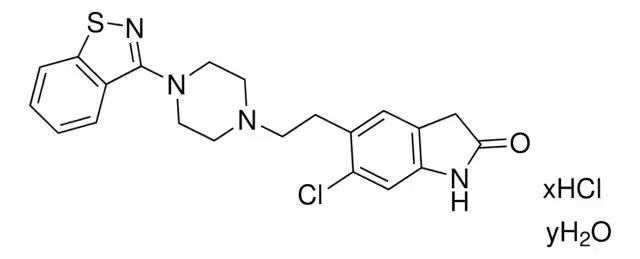 Ziprasidone structure, CAS 146939-27-7