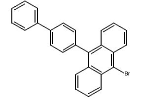 9-[1,1'-biphenyl]-4-yl-10-bromo-anthracene structure, CAS 400607-05-8