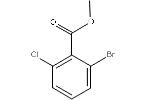 - Methyl 2-bromo-6-chlorobenzoate, structure, CAS 685892-23-3