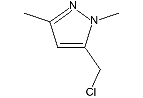 5-Bromomethyl-1,3-dimethyl-1H-pyrazole structure, CAS 852227-86-2
