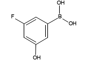 3-FLUORO-5-HYDROXYBENZENEBORONIC ACID structure, CAS 871329-82-7