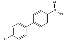 4'-METHOXYBIPHENYLBORONIC ACID structure, CAS 156642-03-4