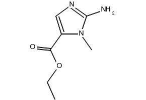 2-AMINO-3-METHYL-3H-IMIDAZOLE-4-CARBOXYLIC ACID ETHYL ESTER structure, CAS 177760-04-2