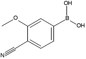 Boronic acid, (4-cyano-3-methoxyphenyl)- (9CI) structure, CAS 677777-45-6