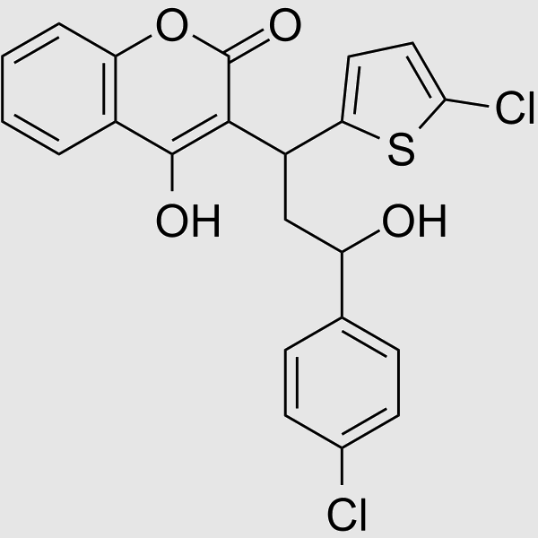 tioclomarol structure, CAS 22619-35-8