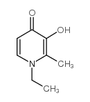 1-Ethyl-3-hydroxy-2-methyl-4-pyridinone structure, CAS 30652-12-1
