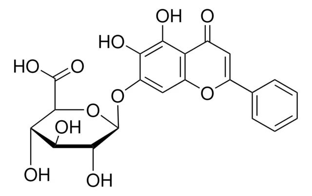 Baicalin structure, CAS 94279-99-9